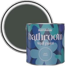 Image of Rust-Oleum Dark Green Water-Resistant Bathroom Wall & Ceiling Paint - After Din