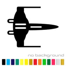 Image of Star Wars X Wing Sticker Vinyl Decal - Rebel Jet Fighter Jedi Car Window Bumper