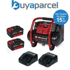Image of Einhell TE-AC 36/150 Li OF-Solo PXC Cordless Air Compressor 2x 18v 36V 2 x 4.0ah