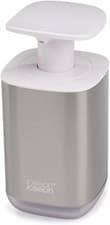 Image of Joseph Joseph Presto Steel Hygienic Soap Dispenser, Large Easy Pump Head, Steel