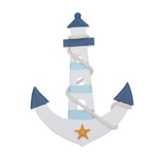 Image of Mediterranean Decor Nautical Wall Hanging Decoration Beach Anchor