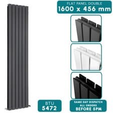 Image of Horizontal Vertical Designer Radiator Oval Column Flat Panel Central Heating