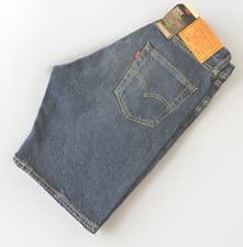 Image of Levi's® 501 Original Mid Wash Mens Jeans Denim Shorts Waist 29 inches W29 BNWT