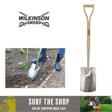 Image of Wilkinson Sword Stainless Steel Digging Spade Garden Shovel