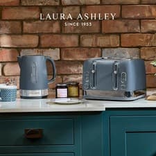 Image of Laura Ashley Kettle and Toaster Set 1.7L Electric Kettle and 4 Slice Toaster Set