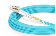 Image of OM3 - 50/125 - LC-LC - 7Mtr - Duplex Fibre Patch Cable - Aqua