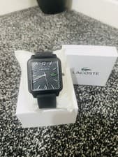 Image of Lacoste Men's Watch Black Strap Black Dial