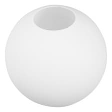 Image of Frosted White Glass Globe Lamp Shade: Glass Ball Lampshade Replacement Sphere...