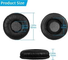 Image of Ear Cushions Leatherette Spare Replacement for Plantronics Supra Plus Encore
