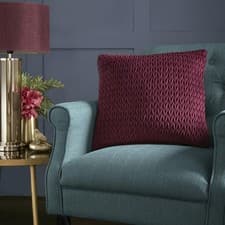 Image of Laurence Llewelyn Bowen Amory Ruched Velvet Filled Cushion Cover Decorative Sofa