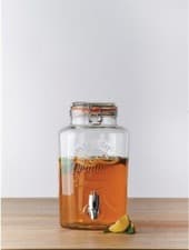 Image of Kilner 5 Litre Clip Top Round Drinks Water Dispenser Kitchen Party Jar Container