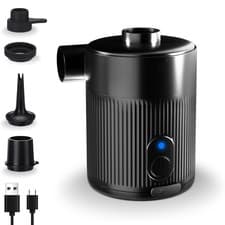 Image of Portable Rechargeable Air Pump for Inflatables 2 in 1 Fast Inflation & Deflation