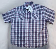 Image of NEW Pelle Pelle 6XL Casual Shirt Bowling Men's Button-up $79 NWT Purple PPL
