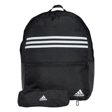 Image of Adidas Classic Horizontal 3-Stripes Backpack DMF45 Black/White IZ1895 Free