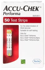 Image of Accu-Chek Performa Test Strips - Blood Glucose Code Free Test Strips - 50 Strips