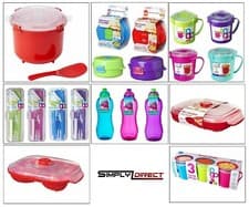 Image of SISTEMA MICROWAVE LUNCH BOX,BOWL,PORRIDGE,STEAMER,SOUP MUG BPA Free PLASTIC