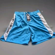 Image of REEBOK VECTOR MEN Pocket Cushioned Sports Leisure SHORTS Sky Blue Wht (M)BNWT UK