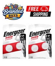 Image of Energizer CR2450 3V Lithium Coin Cell Battery 2450 DL2450 Longest Expiry