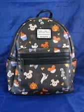 Image of DISNEY LOUNGEFLY MICKEY MOUSE PUMPKIN MINI BACKPACK Halloween