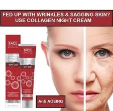 Image of Anti Ageing Q10 Face Lift Cream. Anti Wrinkle, Plumper Skin Firming Filler 50ml