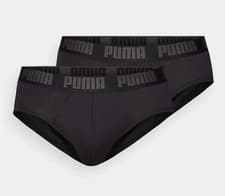 Image of PUMA Briefs Mens Cotton Stretch Sports Multipack Underwear Undies (2 PACK) M