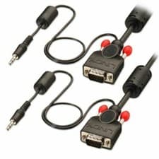 Image of Lindy 3m Premium VGA Cable with Integrated Audio