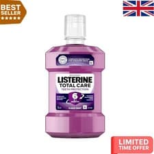 Image of Listerine Total Care Clean Mint 1L Mouthwash Flouride For Oral Care & Bad Breath
