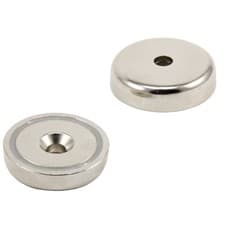 Image of N42 Neodymium Countersunk Pot Magnet - 48mm dia x 11.5mm x 8.5mm - 90kg Pull