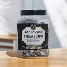 Image of Jakemans 1 kg Throat & Chest, Soothing Menthol Sweets Jar Cough Lozenges bb 8/27