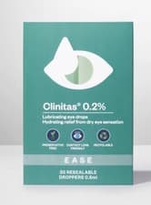 Image of 30 x 0.5ml vials Clinitas 0.2% Lubricating Soothing Long Lasting Dry Eye Drops