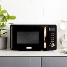 Image of Haden Black & Copper 20L Microwave 800W, 5 Power Levels, Digital Display