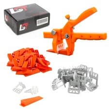 Image of 501-Piece Tile Leveling System 400x Spacer Clips 3mm + 100x Wedges + Pliers