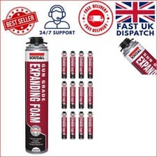 Image of Soudal 12 Pack Gun Grade Expanding Foam - 750ml Each, Quick Cure Solution