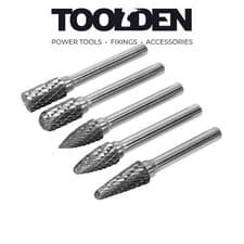 Image of Sealey SDBK5 Tungsten Carbide Rotary Burr Set 5pc