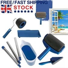 Image of Paint Runner Pro Roller 8Pcs Brush Set Room Painting Wall Handle Decorating UK