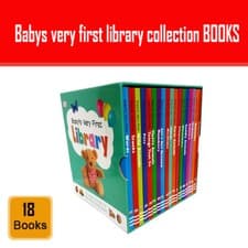 Image of Baby's Very First Library 18 Board Books Box Set To Help Little Ones Learn NEW 