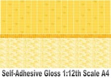 Image of Dolls House Wallpaper Self-Adhesive Yellow Rose Split Design Tiles Landscape