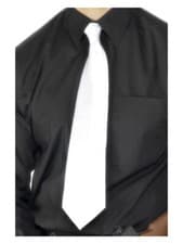 Image of Deluxe White Gangster Tie, White