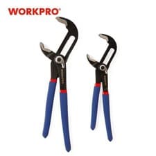 Image of WORKPRO Water Pump Pliers 40/52mm Wide Jaw Capacity 200mm and 250mm 2-Piece
