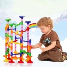 Image of 50 PCS Marble Run Toy,Marble Runs STEM Educational Learning Toy, Construction