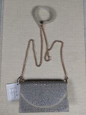 Image of Dune Women's Bejewelled Gold Embellished Envelope Clutch Bag