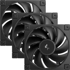 Image of DeepCool FD12 120mm Case Fan 3-Pack PWM Control High Airflow Low Noise Black