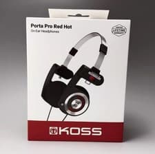 Image of Koss Porta Pro Classic On-Ear Headphones Red Hot BRAND NEW BOXED