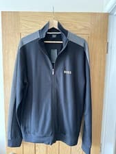 Image of BOSS Black/Gold Tracksuit Jacket