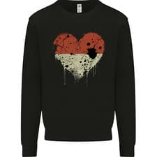 Image of Love Flag Monaco Football Mens Sweatshirt Jumper