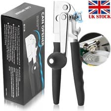 Image of Kitchen Can Opener Ergonomic Tin Can Opener Manual Can Opener with Soft Handles