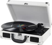 Image of Vinyl Record Player Bluetooth 3-Speed Portable Vintage Suitcase,with Speakers