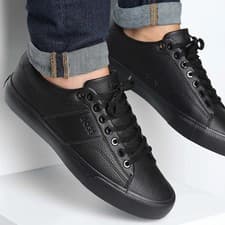 Image of Boss by Hugo Boss Aiden Tenn Trainers Black UK Sizes 9 & 10 RRP £199