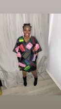 Image of Patched Aso Oke Mikado Dress