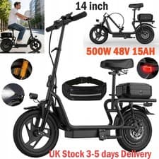 Image of CHEEVALRY Foldable Electric Scooter 48V 15Ah 14 in Off Road E-Scooter for Adult